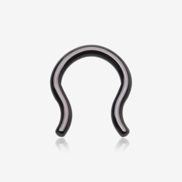 Implant Grade Titanium Blackline PVD Basic Septum Retainer